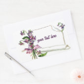 Spring Floral Custom design Rechthoekige Sticker (Envelop)