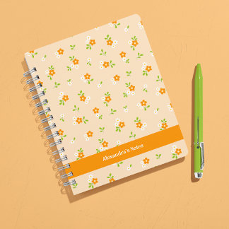 Spring Floral Daisy Bouquets Personalised Notitieboek
