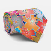 Spring Floral Design Stropdas (Opgerold)