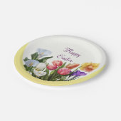 Spring Floral Easter Springtime Flowers Elegant Papieren Bordje (Gekanteld)