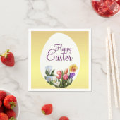 Spring Floral Easter Springtime Flowers Elegant Servetten (Insitu)