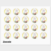 Spring Floral Easter Vrijgezellenfeest Elegant Ronde Sticker (Vel)