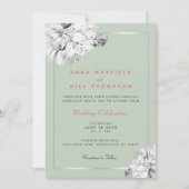 Spring Floral Elegant Cottcore Original Wedding Kaart (Voorkant)