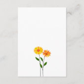 Spring Floral Elegant QR Code Huwelijk RSVP Informatiekaartje (Achterkant)