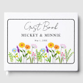 Spring floral elegante foto bruiloft gastenboek (Voorkant)