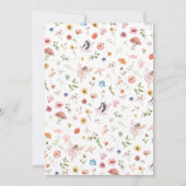 Spring Floral Fairy Eerste Verjaardag Kaart (Achterkant)