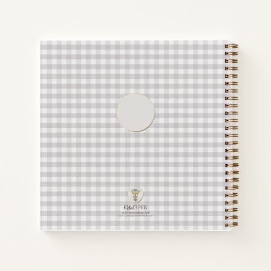 Spring Floral Folk Journal Notitieboek met citaat (Achterkant)