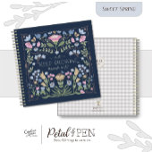 Spring Floral Folk Journal Notitieboek met citaat