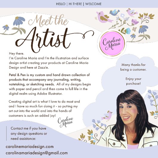 Spring Floral Folk Journal Notitieboek met citaat