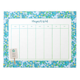 Spring Floral Forget Me Not Weekly Planner Notitieblok