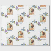 Spring Floral Foto Lijst Persoonlijk huwelijk Cadeaupapier (Vlak)