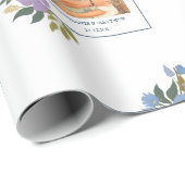 Spring Floral Foto Lijst Persoonlijk huwelijk Cadeaupapier (Rol Hoek)