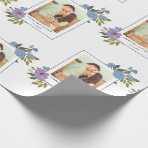 Spring Floral Foto Lijst Persoonlijke bruiloft Cadeaupapier