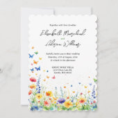 Spring Floral Garden Butterflies Kaart (Voorkant)