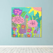 Spring Floral Garden Canvas Afdruk (Insitu (Houten vloer))