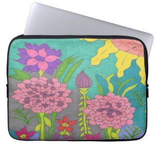 Spring Floral Garden Laptop Sleeve