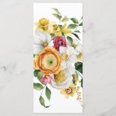 Spring Floral Garden Party Menu (Achterkant)