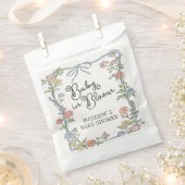 Spring Floral Garden Party Pastel Floral Dessert Bedankzakje (Geknipt)