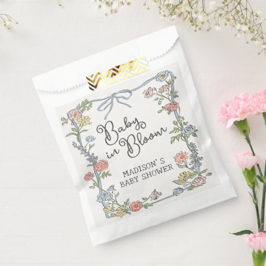 Spring Floral Garden Party Pastel Floral Dessert Bedankzakje (Gezegeld)