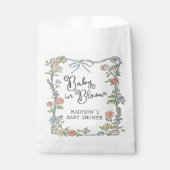 Spring Floral Garden Party Pastel Floral Dessert Bedankzakje (Voorkant)