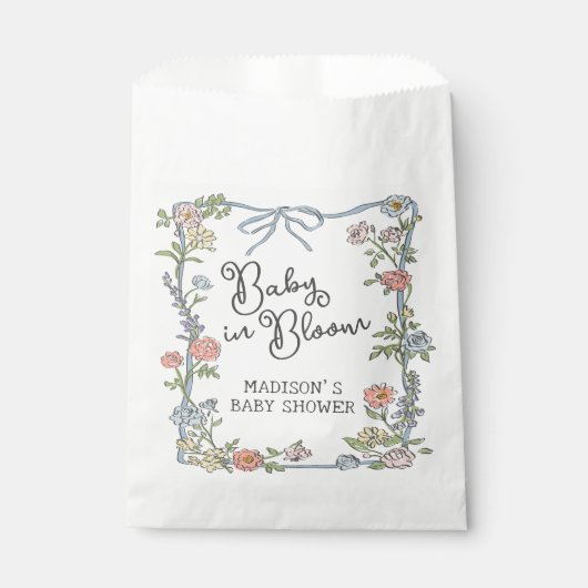 Spring Floral Garden Party Pastel Floral Dessert Bedankzakje (Voorkant)