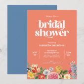 Spring Floral Garden Party Vrijgezellenfeest Kaart (Voorkant / Achterkant)