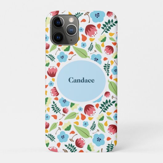 Spring Floral gepersonaliseerd Case-Mate iPhone Case (Achterkant)
