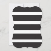 Spring Floral Gestreepte Bruids Douche Uitnodiging (Achterkant)