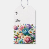 Spring Floral Gift Labels (Set van 10) Cadeaulabel (Voorkant)