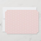 Spring Floral Girl Roze Baby shower Kaart (Achterkant)