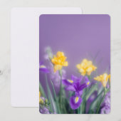 Spring Floral Greeting, pastel aesthetic Feestdagenkaart (Voorkant / Achterkant)