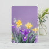 Spring Floral Greeting, pastel aesthetic Feestdagenkaart (Staand voorkant)