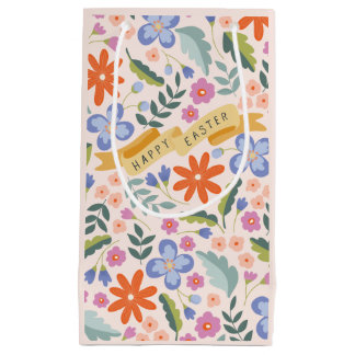 Spring Floral Happy Pasal Small Gift Bag Klein Cadeauzakje