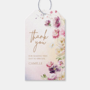 Spring Floral Hartelijk dank Cadeaulabel