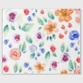 Spring Floral I - wrapping paper Cadeaupapier (Vlak)