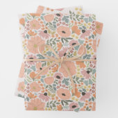 Spring Floral Inpakpapier Vel (In situ)