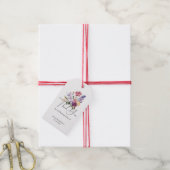 Spring Floral Kleurrijk Vrijgezellenfeest Liefde i Cadeaulabel (Met Touw)