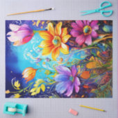 Spring Floral Kleurrijk Weefselpapier Tissuepapier (Craft)