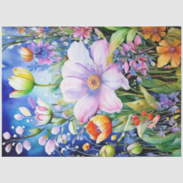 Spring Floral Kleurrijk Weefselpapier Tissuepapier