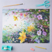Spring Floral Kleurrijk Weefselpapier Tissuepapier (Craft)