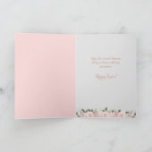 Spring Floral Krans Bunnies Paas Kaart (Binnen)