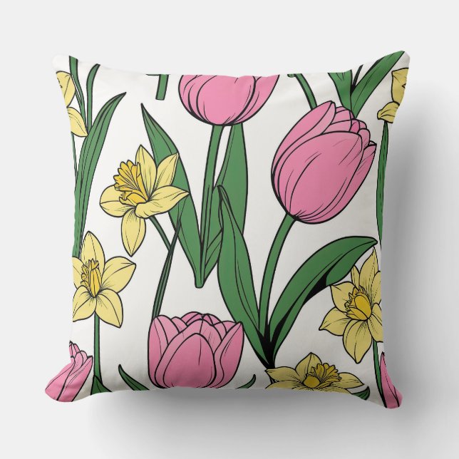 Spring Floral Kussen (Voorkant)