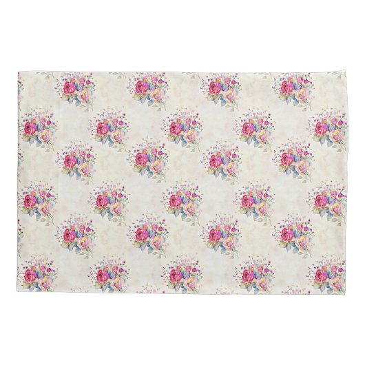 Spring floral  kussensloop (Achterkant)