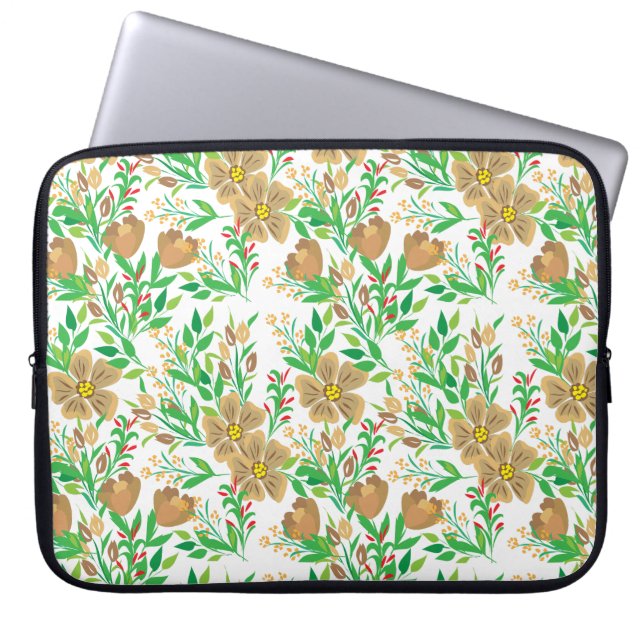 Spring Floral Laptop Sleeve (Voorkant)