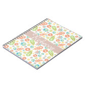 Spring Floral & Leaves  Waterverf Pattern Notitieboek (Linkerzijde)