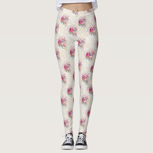 Spring floral  leggings (Voorkant)