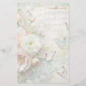 Spring Floral Letter Sheets Stationery Briefpapier (Achterkant)