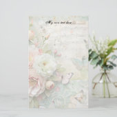 Spring Floral Letter Sheets Stationery Briefpapier (Staand voorkant)