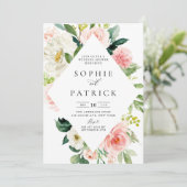  Spring Floral Lijst Wedding Shower Kaart (Staand voorkant)