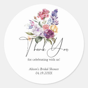 Spring Floral Love staat in bloei Vrijgezellenfees Ronde Sticker